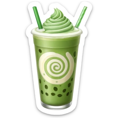 iced matcha latte berry  sticker