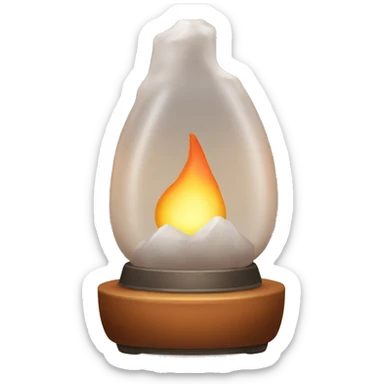 Salt lamp sticker