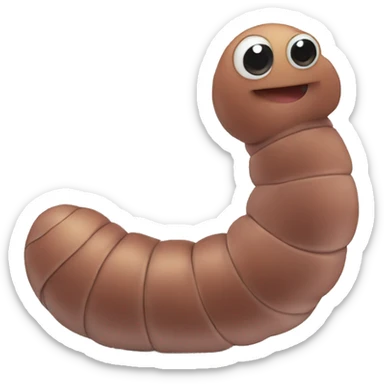 Worm sticker