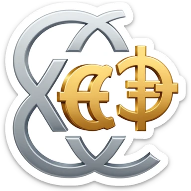 currency exchange with dollar, euro, pound, and yen symbols sticker