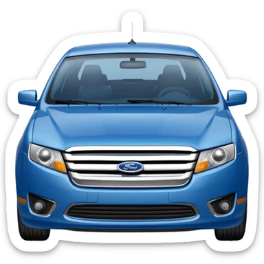 a blue 2010 Ford fusion sticker