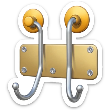 Coat hooks sticker