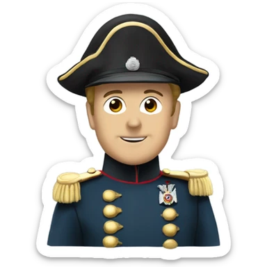 Harry Flashman dressed as a guardsman officer sticker