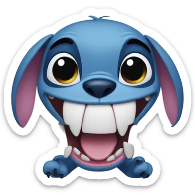 face with stitch sticker