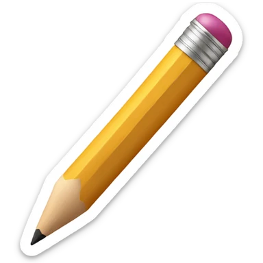 Writing pencil sticker