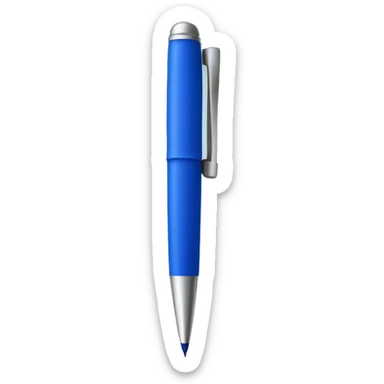 Blue pen sticker