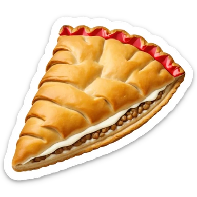 Karelian pasty with cream on top finnish sticker