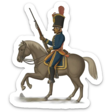 Soldier 19th century sticker
