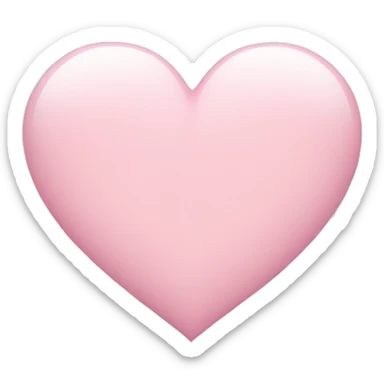 light pink heart sticker