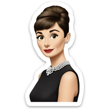 Audrey Hepburn sticker