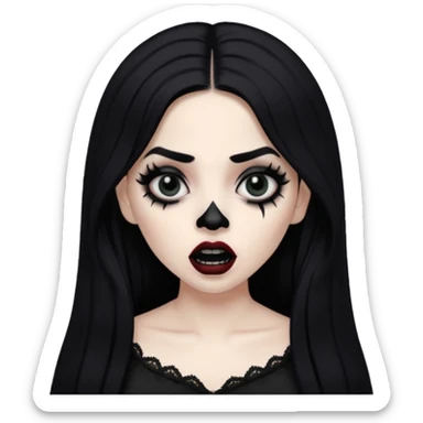 Mexican goth girl can’t sleep and yells about new suicideboy album
 sticker