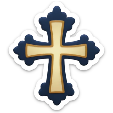 Orthodox cross  sticker