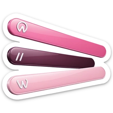 mix light pink dark pink and white girly internet seach bar with www. logo sticker