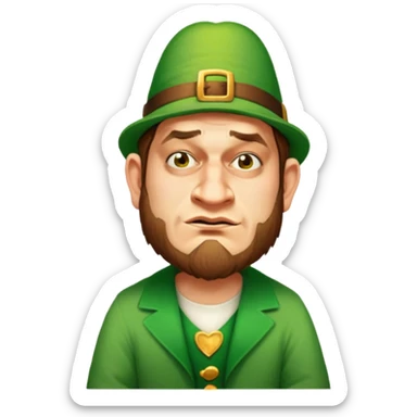 Sad Leprechaun sticker
