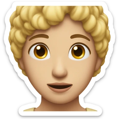 Visage endormi amoureux sticker