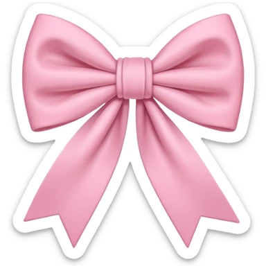 lazo rosa pastel muy tenue 🎀 sticker