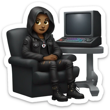 Goth, Gamer,  sticker