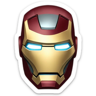 Elon mask as ironman sticker