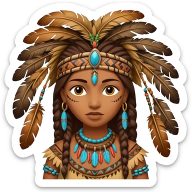 jungle woman sticker