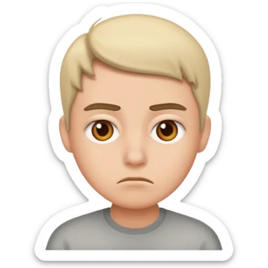 unimpressed and bored  sticker