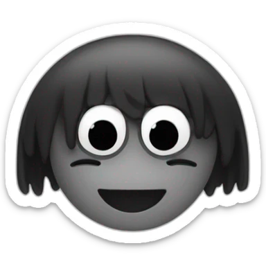 Blanc fouette un noir sticker