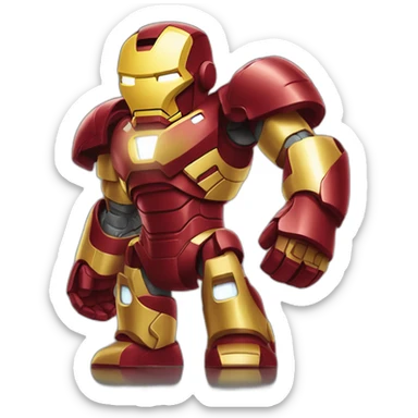 Iron man voir une bière sticker