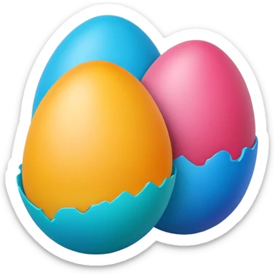 Surprise egg sticker