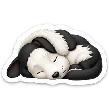 Snoopy sleppy sticker