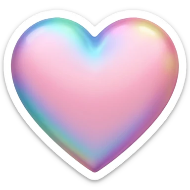 Cœur pastel sticker