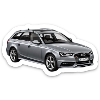Audi a4 avant color gris claro sticker