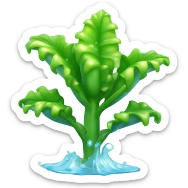 Suculentas bajo la lluvia sticker