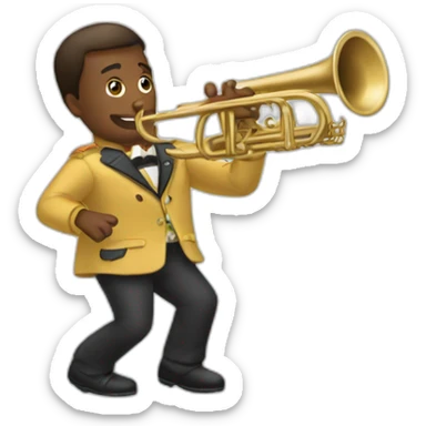 "Trompette Armstrong" sticker