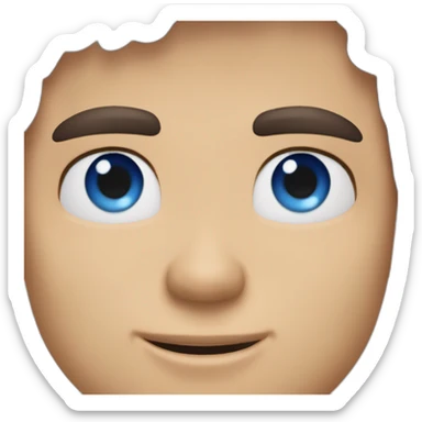 Latino version of James marsden younger with blue eyes sticker