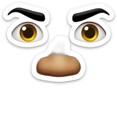 the rock rasied eye brow sticker