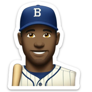 Baseball card sticker