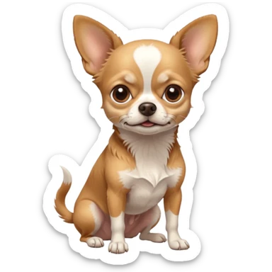 old chihuahua full body sticker