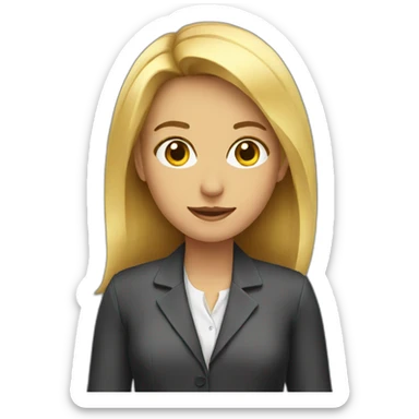 Journalist girl sticker