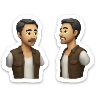 man understanding the pleasurable jawn  sticker