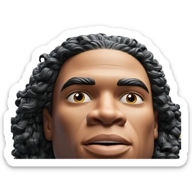 realistic portrait of a man sticker