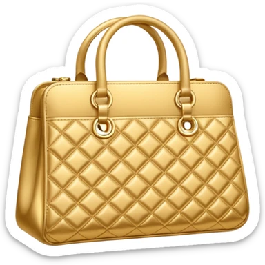 golden fashion bag sticker