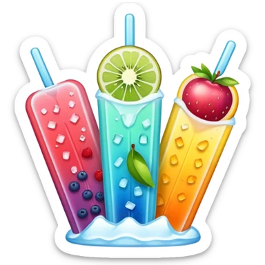 fruit ice bar sticker