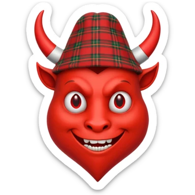 Something that combines a heart emoji with a devil emoji. Whilst leaning into my Cornish Italian heritage sticker