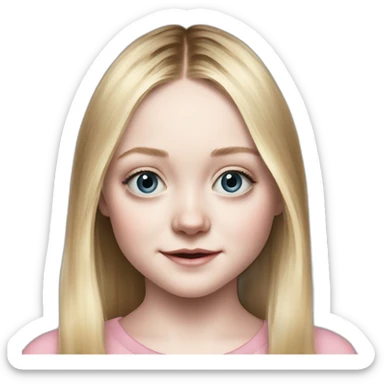 child dakota fanning sticker