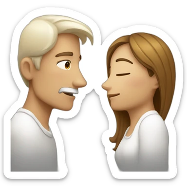 UNA PAREJA DURMIENDO, EL HOMBRE BLANCO Y LA CHICA UN POCO MENOS BLANCA sticker