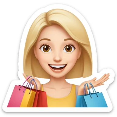 Shopaholic sticker