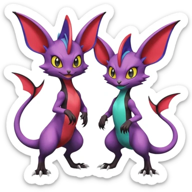 Noivern-Delcatty-Pokémon  sticker