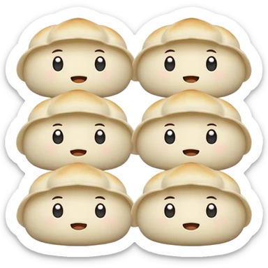 dumpling with clones sticker