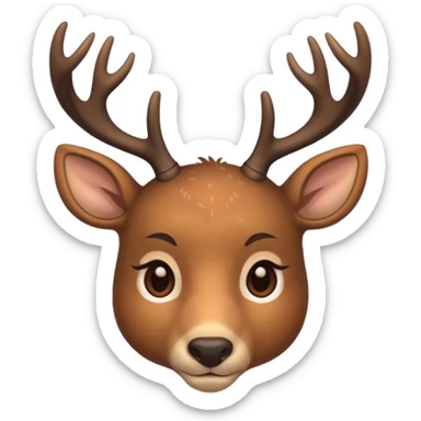 Deer face 🦌 sticker