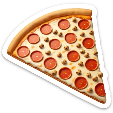 cheetah print pizza sticker