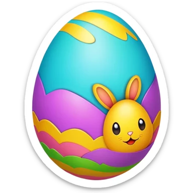 Easter egg sticker